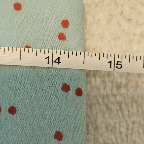 NEW Uniqlo Blue Red Polka Dot Midi Summer Dress Size S Preppy Feminine Boho - Picture 7 of 9